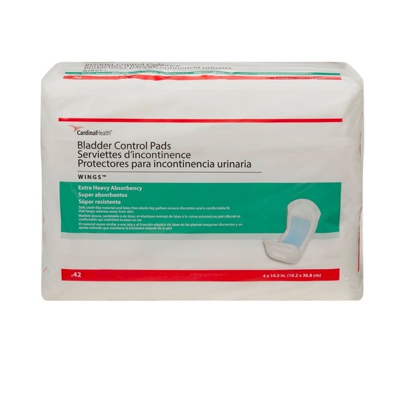 Cardinal Health Bladder Control Pads With Wings - 42 Count White - Picture 1 of 5